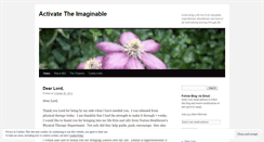 Desktop Screenshot of activatetheimaginable.wordpress.com