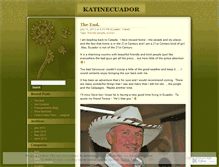 Tablet Screenshot of katinecuador.wordpress.com