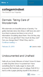 Mobile Screenshot of collegemindset.wordpress.com