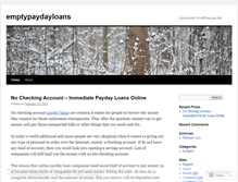 Tablet Screenshot of emptypaydayloans.wordpress.com