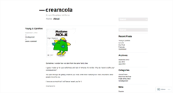 Desktop Screenshot of creamcola.wordpress.com