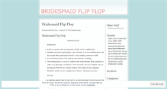 Desktop Screenshot of bridesmaidflipfloppsai.wordpress.com