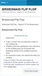 Mobile Screenshot of bridesmaidflipfloppsai.wordpress.com