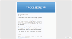 Desktop Screenshot of compuvest.wordpress.com