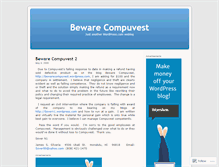 Tablet Screenshot of compuvest.wordpress.com