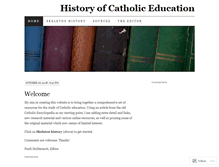 Tablet Screenshot of catholiceducation.wordpress.com