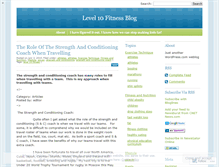Tablet Screenshot of level10fitness.wordpress.com