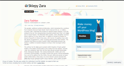 Desktop Screenshot of esklepyzara.wordpress.com