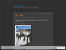 Tablet Screenshot of humblyabroad.wordpress.com