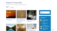 Desktop Screenshot of beginnerinislam.wordpress.com