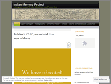 Tablet Screenshot of indianmemoryproject.wordpress.com