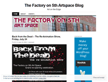 Tablet Screenshot of factoryon5th.wordpress.com