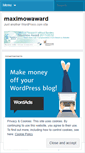 Mobile Screenshot of maximowaward.wordpress.com