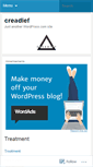 Mobile Screenshot of creadief.wordpress.com