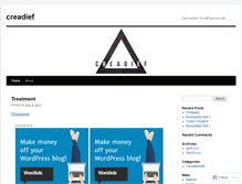 Tablet Screenshot of creadief.wordpress.com