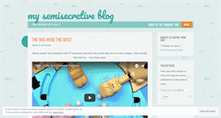 Desktop Screenshot of mysecretiveblog.wordpress.com
