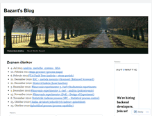 Tablet Screenshot of bazant.wordpress.com