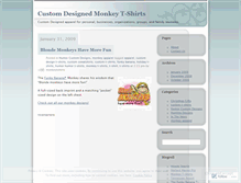 Tablet Screenshot of monkeytshirts.wordpress.com