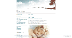 Desktop Screenshot of notesofjoy.wordpress.com