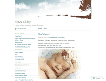 Tablet Screenshot of notesofjoy.wordpress.com