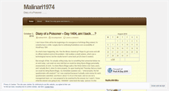 Desktop Screenshot of malinari1974.wordpress.com