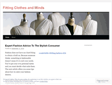 Tablet Screenshot of fittingclothesandminds.wordpress.com