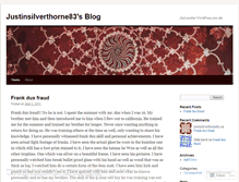 Tablet Screenshot of justinsilverthorne83.wordpress.com