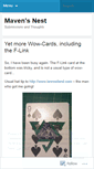 Mobile Screenshot of mavensnest.wordpress.com