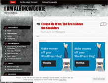 Tablet Screenshot of iamalbinowookie.wordpress.com