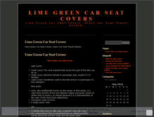 Tablet Screenshot of limegreencarseatcoversgvq.wordpress.com
