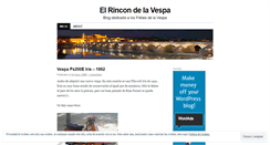 Desktop Screenshot of elrincondelavespa.wordpress.com