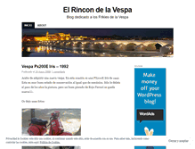 Tablet Screenshot of elrincondelavespa.wordpress.com