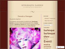 Tablet Screenshot of burlesquegarden.wordpress.com