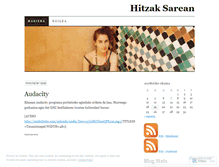 Tablet Screenshot of hitzaksarean.wordpress.com