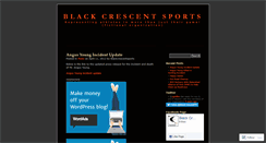 Desktop Screenshot of blackcrescentsports.wordpress.com