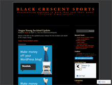 Tablet Screenshot of blackcrescentsports.wordpress.com
