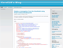 Tablet Screenshot of coreclr.wordpress.com