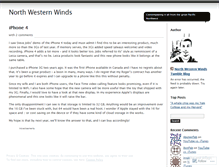 Tablet Screenshot of northwesternwinds.wordpress.com