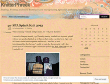 Tablet Screenshot of knitterphreek.wordpress.com