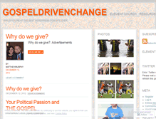 Tablet Screenshot of gospeldrivenchange.wordpress.com