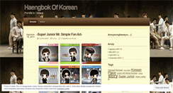 Desktop Screenshot of haengbokstory.wordpress.com