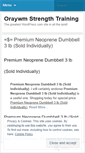 Mobile Screenshot of oraywmstrengthtraining.wordpress.com
