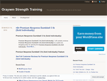 Tablet Screenshot of oraywmstrengthtraining.wordpress.com