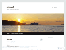 Tablet Screenshot of ehowe5.wordpress.com