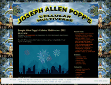 Tablet Screenshot of josephallenpoppscellularmultiverse.wordpress.com