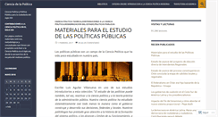 Desktop Screenshot of cienciadelapolitica.wordpress.com