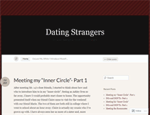 Tablet Screenshot of datingstrangers.wordpress.com