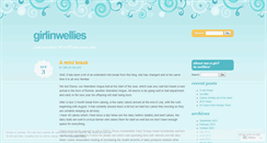 Desktop Screenshot of girlinwellies.wordpress.com