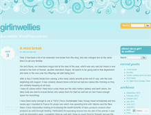 Tablet Screenshot of girlinwellies.wordpress.com