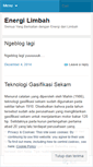 Mobile Screenshot of energilimbah.wordpress.com